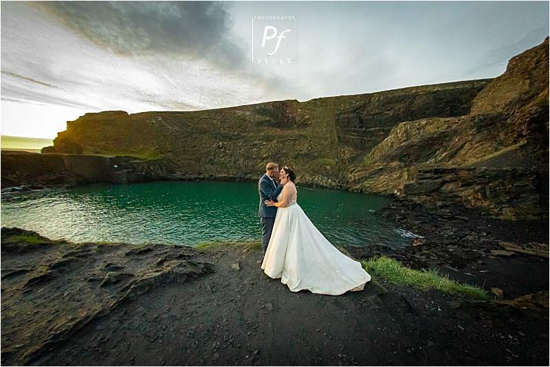 Blue Lagoon West Wales Wedding Photo