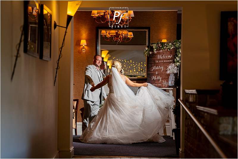 dancing at the stradey park hotel wedding