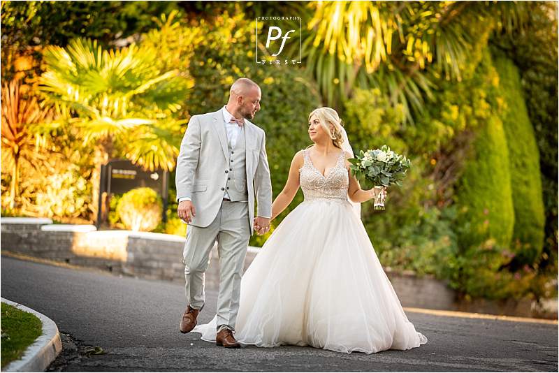 stunning wedding photo at stradey park hotel wedding