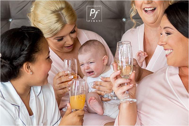 baby wants prosecco - stradey park hotel wedding