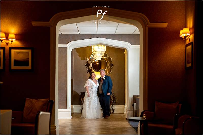 Creative Wedding photo at Stradey Park Hotel