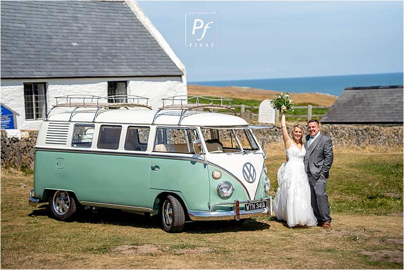 VW Campervan at a Boho Wedding