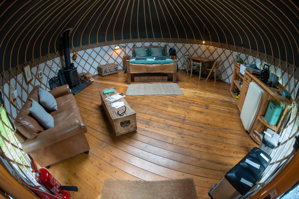 whole view of the yurt