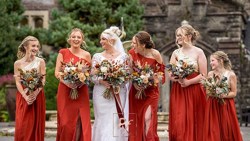 Bridal Party Autumn Colours