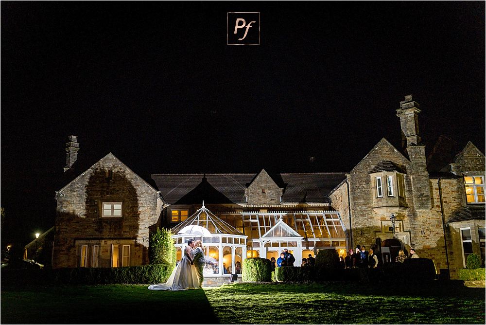 Bryngarw House Bridgend at Night