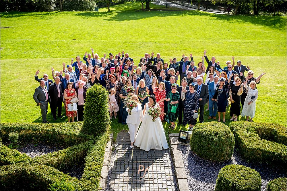 Group photo Outside Brngarw House, South Wales