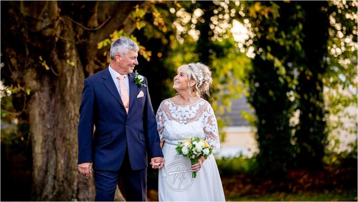 Happy Couple at Llanelli Wedding in LLwyn Hall